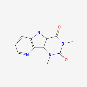 molecular formula C12H14N4O2 B10794130 2,5,9-Trimethyl-4,9-dihydro-2,4,5,9-tetraaza-fluorene-1,3-dione 