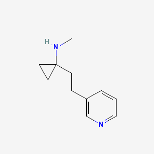 N-methyl-1-(2-(pyridin-3-yl)ethyl)cyclopropanamine hydrochloride