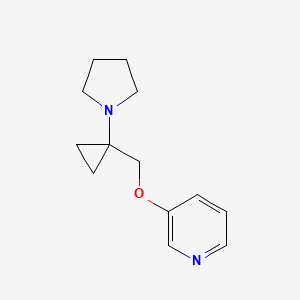 3-((1-(Pyrrolidin-1-yl)cyclopropyl)methoxy)pyridine