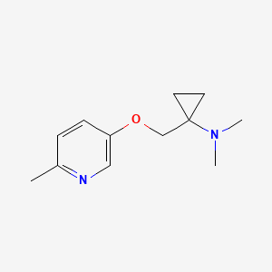 N,N-dimethyl-1-((6-methylpyridin-3-yloxy)methyl)cyclopropanamine hydrochloride