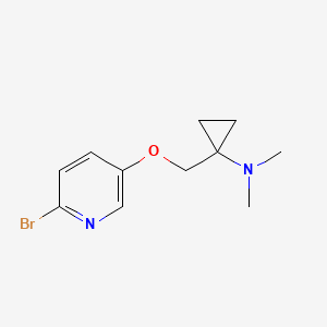 1-(((6-Bromopyridin-3-yl)oxy)methyl)-N,N-dimethylcyclopropanamine