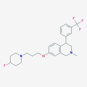 7-(3-(4-Fluoropiperidin-1-yl)propoxy)-2-methyl-4-(3-(trifluoromethyl)phenyl)-1,2,3,4-tetrahydroisoquinoline