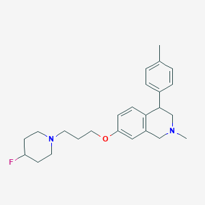 7-(3-(4-Fluoropiperidin-1-yl)propoxy)-2-methyl-4-p-tolyl-1,2,3,4-tetrahydroisoquinoline