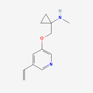 N-methyl-1-((5-vinylpyridin-3-yloxy)methyl)cyclopropanamine hydrochloride