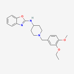 N-(1-(3-ethoxy-4-methoxybenzyl)piperidin-4-yl)benzo[d]oxazol-2-amine