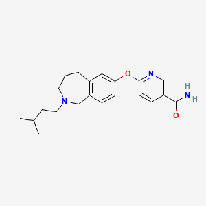 6-(2-isopentyl-2,3,4,5-tetrahydro-1H-benzo[c]azepin-7-yloxy)nicotinamide