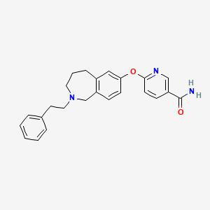 6-(2-phenethyl-2,3,4,5-tetrahydro-1H-benzo[c]azepin-7-yloxy)nicotinamide