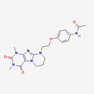 N-[4-[2-(1,3-dimethyl-2,4-dioxo-7,8-dihydro-6H-purino[7,8-a]pyrimidin-9-yl)ethoxy]phenyl]acetamide