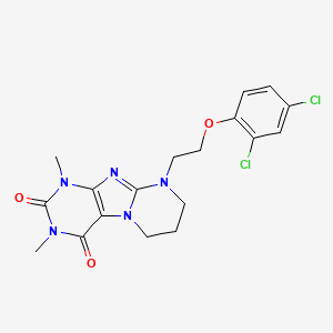 9-[2-(2,4-dichlorophenoxy)ethyl]-1,3-dimethyl-7,8-dihydro-6H-purino[7,8-a]pyrimidine-2,4-dione