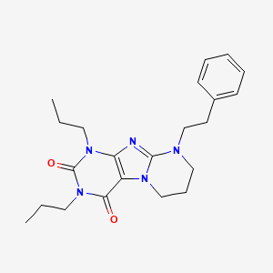 9-(2-phenylethyl)-1,3-dipropyl-7,8-dihydro-6H-purino[7,8-a]pyrimidine-2,4-dione