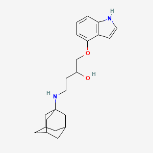 4-(adamantan-1-ylamino)-1-(1H-indol-4-yloxy)-butan-2-ol