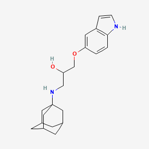 1-(adamantan-1-ylamino)-3-(1H-indol-5-yloxy)-propan-2-ol