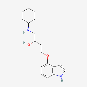 4-(1H-indol-4-yloxy)-1-(cyclohexylamino)butan-2-ol