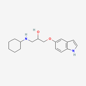 1-(1H-indol-5-yloxy)-3-(cyclohexylamino)propan-2-ol