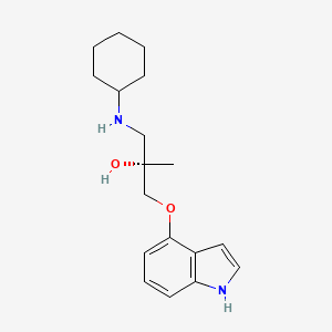 (S)-1-(1H-indol-4-yloxy)-3-(cyclohexylamino)-2-methylpropan-2-ol