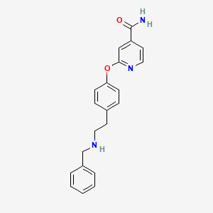 molecular formula C21H21N3O2 B10794427 2-(4-(2-(Benzylamino)ethyl)phenoxy)isonicotinamide 