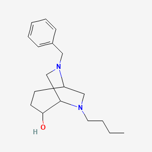 6-Benzyl-8-butyl-6,8-diaza-bicyclo[3.2.2]nonan-2-ol