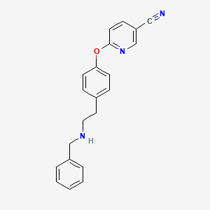 6-(4-(2-(Benzylamino)ethyl)phenoxy)nicotinonitrile