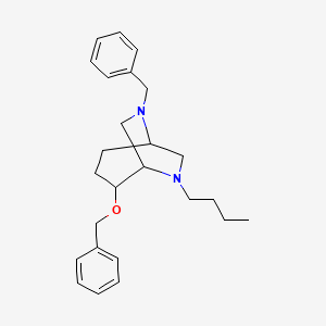 molecular formula C25H34N2O B10794454 6-Benzyl-2-(benzyloxy)-8-butyl-6,8-diaza-bicyclo[3.2.2]nonane 