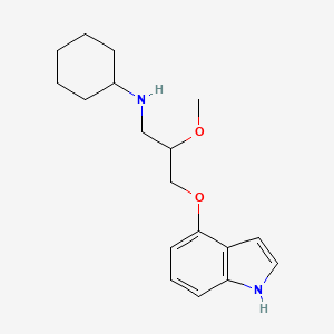 N-(3-(1H-indol-4-yloxy)-2-methoxypropyl)cyclohexanamine