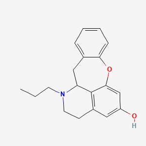 molecular formula C19H21NO2 B10794476 1-Propyl-2,3,12,12a-tetrahydro-1H-7-oxa-1-aza-pleiaden-5-ol 