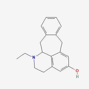 molecular formula C19H21NO B10794489 1-Ethyl-1,2,3,7,12,12a-hexahydro-1-aza-pleiaden-5-ol 