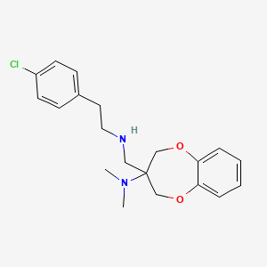 3-((4-chlorophenethylamino)methyl)-N,N-dimethyl-3,4-dihydro-2H-benzo[b][1,4]dioxepin-3-amine