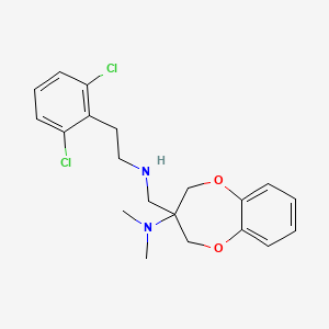 3-((2,6-dichlorophenethylamino)methyl)-N,N-dimethyl-3,4-dihydro-2H-benzo[b][1,4]dioxepin-3-amine