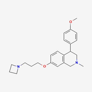 7-(3-(Azetidin-1-yl)propoxy)-4-(4-methoxyphenyl)-2-methyl-1,2,3,4-tetrahydroisoquinoline