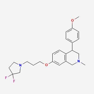 7-(3-(3,3-Difluoropyrrolidin-1-yl)propoxy)-4-(4-methoxyphenyl)-2-methyl-1,2,3,4-tetrahydroisoquinoline