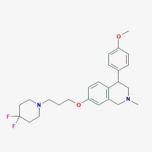 7-(3-(4,4-Difluoropiperidin-1-yl)propoxy)-4-(4-methoxyphenyl)-2-methyl-1,2,3,4-tetrahydroisoquinoline