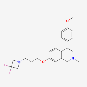 7-(3-(3,3-Difluoroazetidin-1-yl)propoxy)-4-(4-methoxyphenyl)-2-methyl-1,2,3,4-tetrahydroisoquinoline