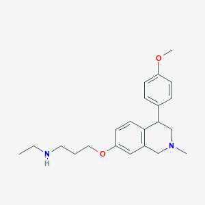 N-ethyl-3-(4-(4-methoxyphenyl)-2-methyl-1,2,3,4-tetrahydroisoquinolin-7-yloxy)propan-1-amine