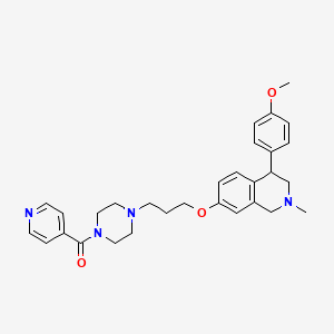 1-(4-Ethylphenyl)-3-methyl-6-(4-(4-(1-phenylvinyl)cyclohexyl)butyl)-1,2,3,4-tetrahydronaphthalene