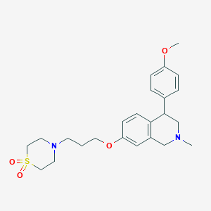 7-[3-(1,1-Dioxo-1lambda*6*-thiomorpholin-4-yl)-propoxy]-4-(4-methoxy-phenyl)-2-methyl-1,2,3,4-tetrahydro-isoquinoline