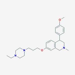 7-(3-(4-Ethylpiperazin-1-yl)propoxy)-4-(4-methoxyphenyl)-2-methyl-1,2,3,4-tetrahydroisoquinoline