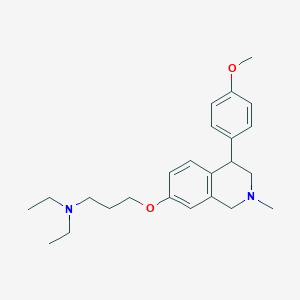 N,N-diethyl-3-(4-(4-methoxyphenyl)-2-methyl-1,2,3,4-tetrahydroisoquinolin-7-yloxy)propan-1-amine