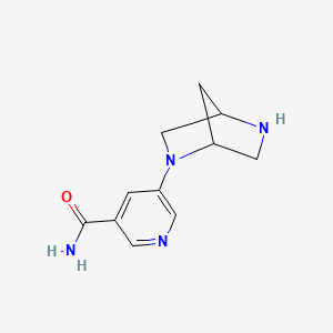 (1R,4R)-2-(5-aminocarbonyl-3-pyridinyl)-2,5-diazabicyclo-[2.2.1]heptane