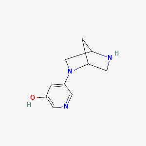 (1R,4R)-2-[5-hydroxy-3-pyridinyl]-2,5-diazabicyclo[2.2.1]-heptane