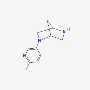 (1S,4S)-2-(6-methyl-3-pyridinyl)-2,5-diazabicyclo[2.2.1]-heptane