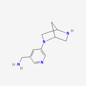 (1S,4S)-2-(5-aminomethyl-3-pyridinyl)-2,5-diazabicyclo[2.2.1]-heptane