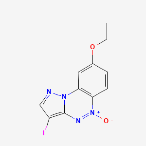 8-Ethoxy-3-iodo-benzo[e]pyrazolo[5,1-c][1,2,4]triazine 5-oxide