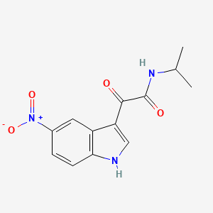 N-isopropyl-2-(5-nitro-1H-indol-3-yl)-2-oxoacetamide