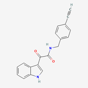 N-(4-ethynylbenzyl)-2-(1H-indol-3-yl)-2-oxoacetamide