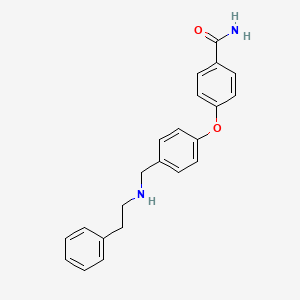 4-(4-((Phenethylamino)methyl)phenoxy)benzamide