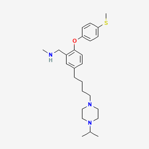 (5-(4-(4-isopropylpiperazin-1-yl)butyl)-2-(4-(methylthio)phenoxy)phenyl)-N-methylmethanamine