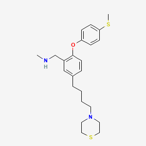 N-methyl(2-(4-(methylthio)phenoxy)-5-(4-thiomorpholinobutyl)phenyl)methanamine