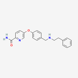 5-(4-((Phenethylamino)methyl)phenoxy)picolinamide