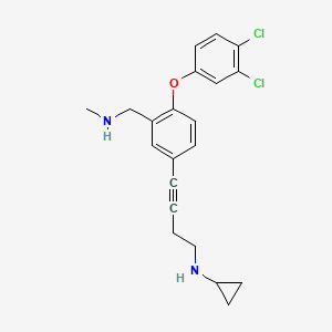 N-(4-(4-(3,4-dichlorophenoxy)-3-((methylamino)methyl)phenyl)but-3-ynyl)cyclopropanamine