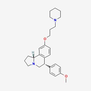 (6S,10bR)-6-(4-methoxyphenyl)-9-(3-(piperidin-1-yl)propoxy)-1,2,3,5,6,10b-hexahydropyrrolo[2,1-a]isoquinoline